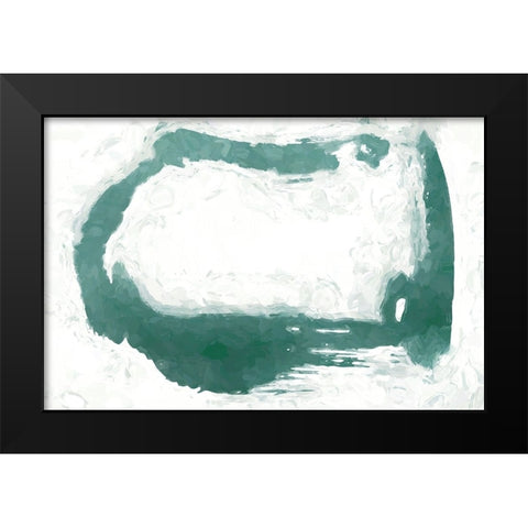 Shape Abstract I Black Modern Wood Framed Art Print by Fay, Mela