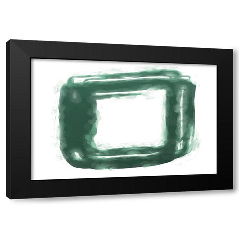 Shape Abstract II Black Modern Wood Framed Art Print by Fay, Mela