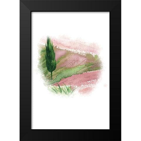 Landscape I Black Modern Wood Framed Art Print by Fay, Mela