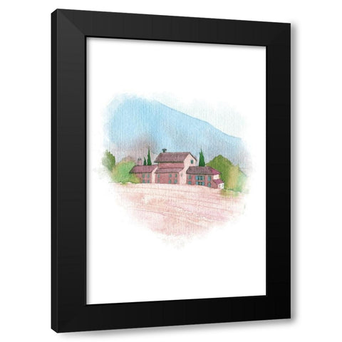 Landscape II Black Modern Wood Framed Art Print by Fay, Mela