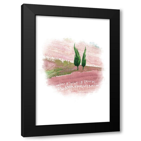 Landscape III Black Modern Wood Framed Art Print with Double Matting by Fay, Mela