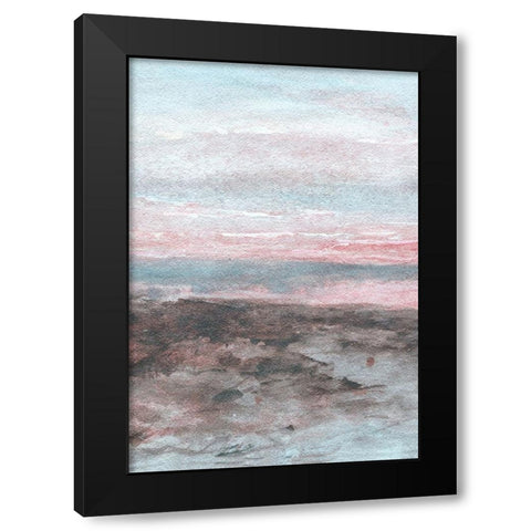 Sunset II Black Modern Wood Framed Art Print by Fay, Mela
