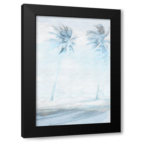 Blue Coastal I Black Modern Wood Framed Art Print with Double Matting by Fay, Mela