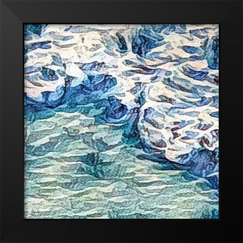 Detail I Black Modern Wood Framed Art Print by Fay, Mela