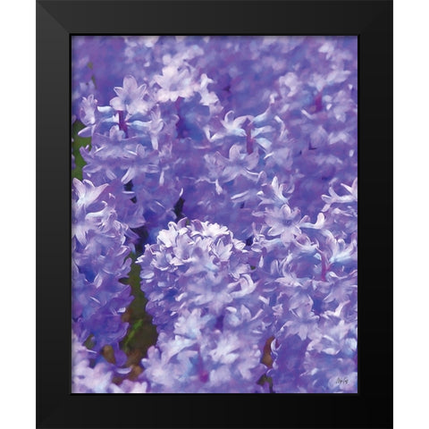 Purple II Black Modern Wood Framed Art Print by Fay, Mela