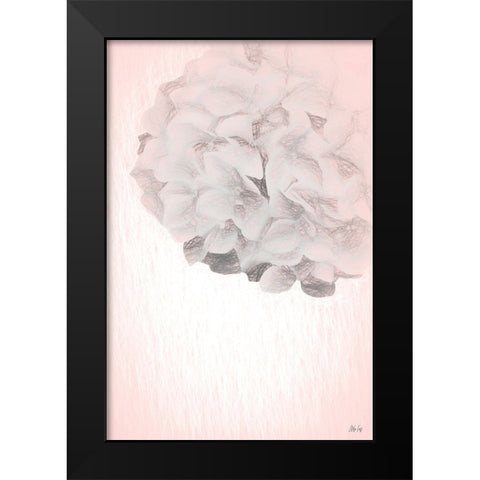 Hydrangea Black Modern Wood Framed Art Print by Fay, Mela