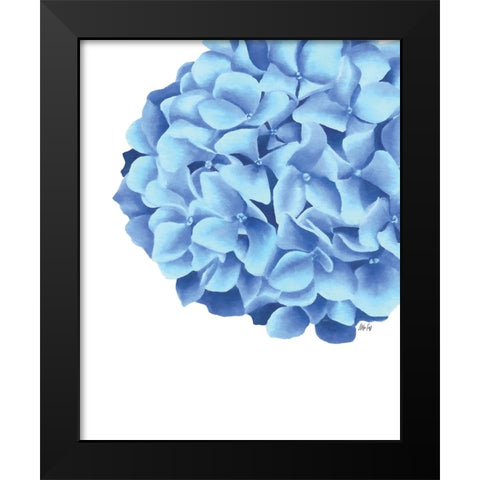 Hydrangea Black Modern Wood Framed Art Print by Fay, Mela