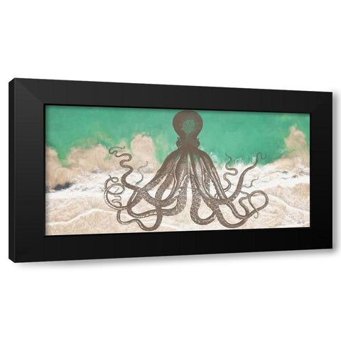 Octopus III Black Modern Wood Framed Art Print with Double Matting by Fay, Mela