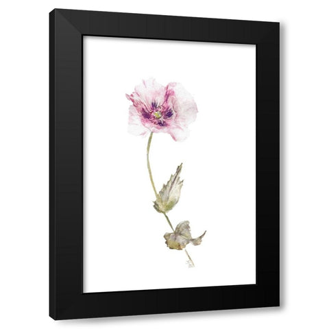 Floral I Black Modern Wood Framed Art Print by Fay, Mela