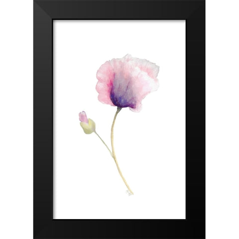 Floral III Black Modern Wood Framed Art Print by Fay, Mela