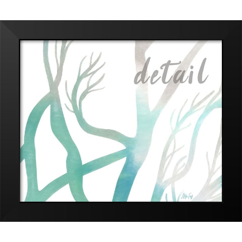 Detail Tree Black Modern Wood Framed Art Print by Fay, Mela