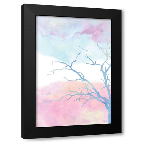 Pastel Tree I Black Modern Wood Framed Art Print by Fay, Mela