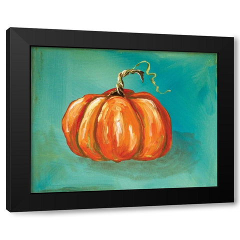 Pumpkin Black Modern Wood Framed Art Print with Double Matting by Strong, Molly Susan