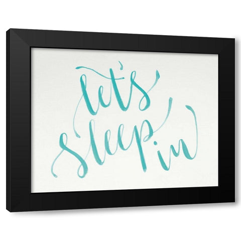 Sleep In Black Modern Wood Framed Art Print with Double Matting by Strong, Molly Susan