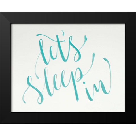 Sleep In Black Modern Wood Framed Art Print by Strong, Molly Susan