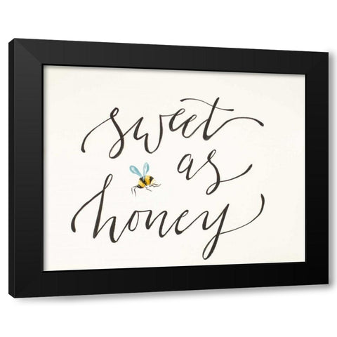 Sweet as Honey Black Modern Wood Framed Art Print with Double Matting by Strong, Molly Susan