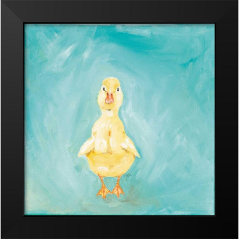 Duckling Black Modern Wood Framed Art Print by Strong, Molly Susan