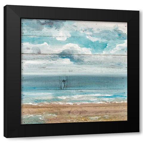 Ocean View III Black Modern Wood Framed Art Print with Double Matting by Strong, Molly Susan