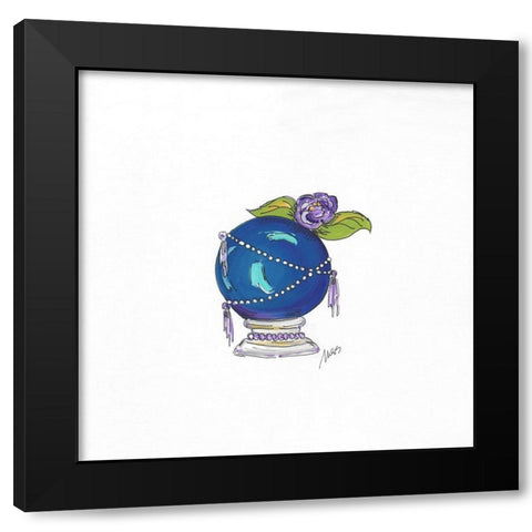 Crystal Ball Black Modern Wood Framed Art Print with Double Matting by Strong, Molly Susan