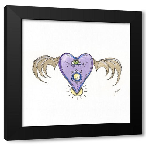 Cursor III Black Modern Wood Framed Art Print by Strong, Molly Susan