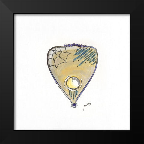 Cursor Black Modern Wood Framed Art Print by Strong, Molly Susan