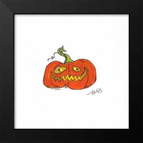 Jack O II Black Modern Wood Framed Art Print by Strong, Molly Susan
