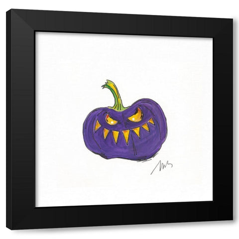 Jack O IV Black Modern Wood Framed Art Print by Strong, Molly Susan