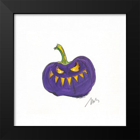 Jack O IV Black Modern Wood Framed Art Print by Strong, Molly Susan