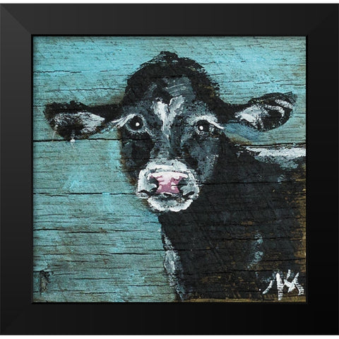 Black Beauty Black Modern Wood Framed Art Print by Strong, Molly Susan