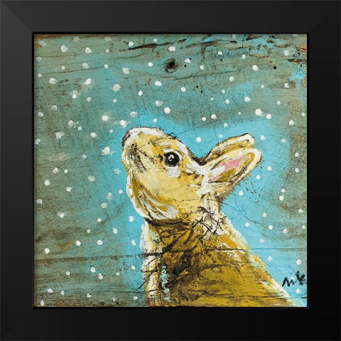 Bunny II Black Modern Wood Framed Art Print by Strong, Molly Susan