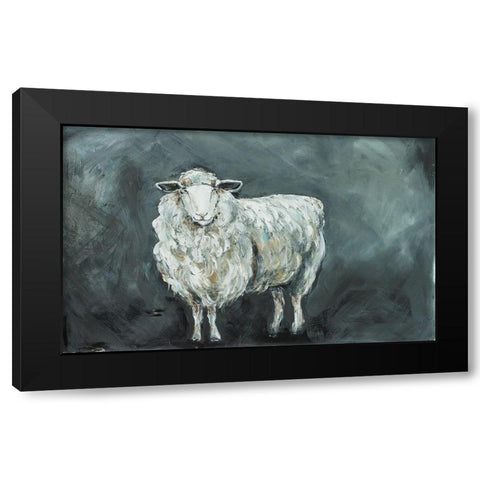 Sheep II Black Modern Wood Framed Art Print by Strong, Molly Susan