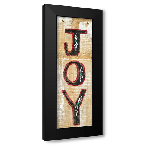Joy Black Modern Wood Framed Art Print by Strong, Molly Susan