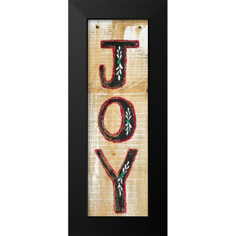 Joy Black Modern Wood Framed Art Print by Strong, Molly Susan