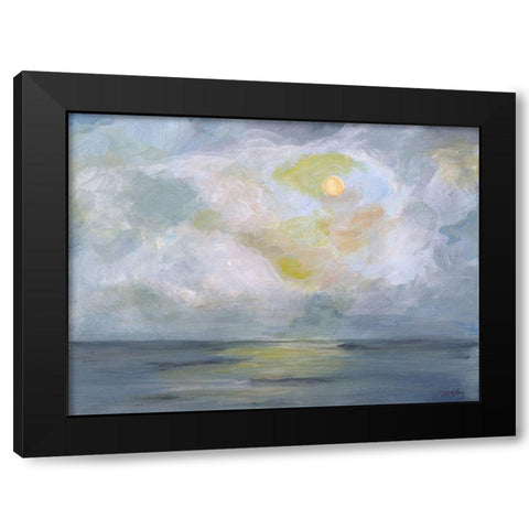 Moonlight II Black Modern Wood Framed Art Print with Double Matting by Strong, Molly Susan