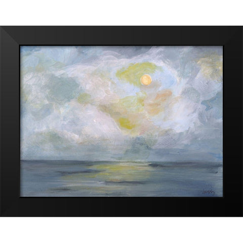 Moonlight II Black Modern Wood Framed Art Print by Strong, Molly Susan