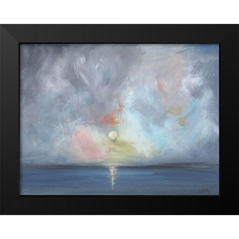 Moonlight III Black Modern Wood Framed Art Print by Strong, Molly Susan
