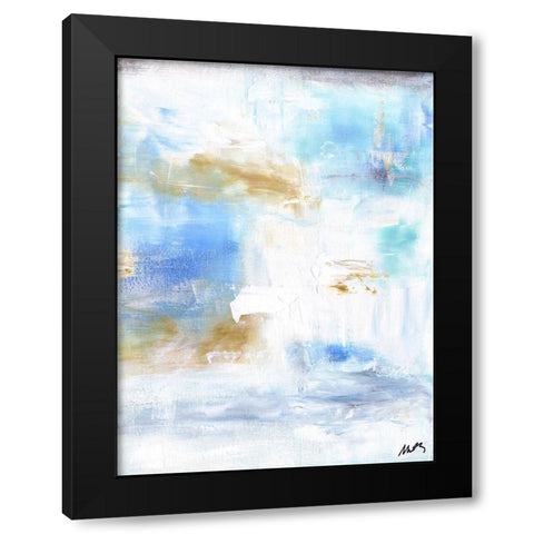 Ocean Abstract IV Black Modern Wood Framed Art Print by Strong, Molly Susan