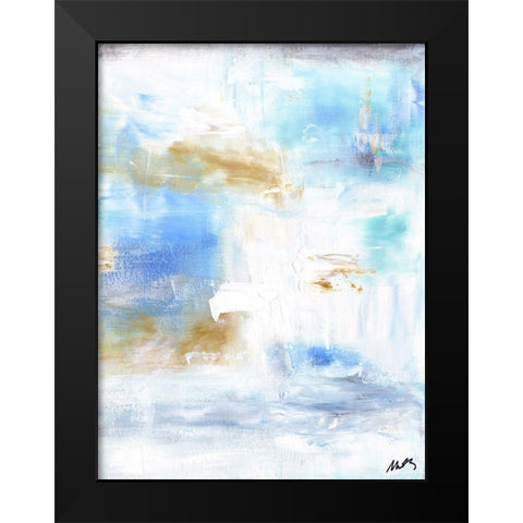 Ocean Abstract IV Black Modern Wood Framed Art Print by Strong, Molly Susan