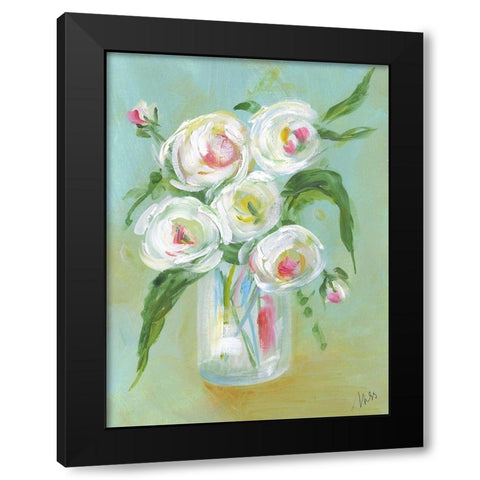 Floral Still Life III Black Modern Wood Framed Art Print with Double Matting by Strong, Molly Susan