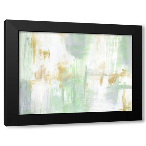 Pastel Abstract Black Modern Wood Framed Art Print by Strong, Molly Susan
