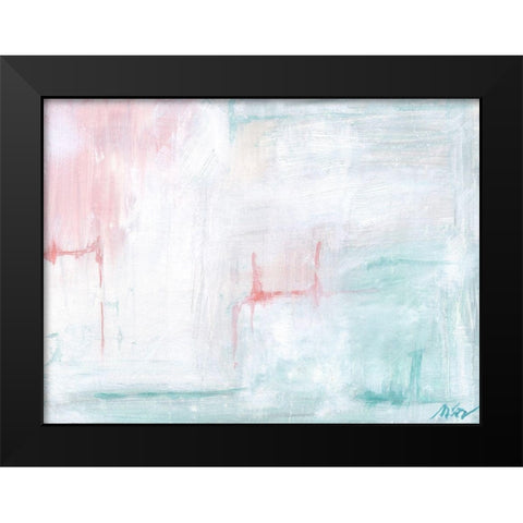 Pastel Abstract II Black Modern Wood Framed Art Print by Strong, Molly Susan
