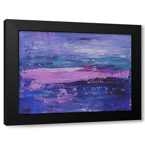 Abstract II Black Modern Wood Framed Art Print with Double Matting by Strong, Molly Susan