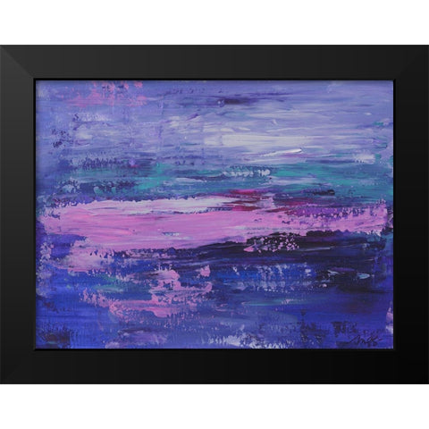 Abstract II Black Modern Wood Framed Art Print by Strong, Molly Susan