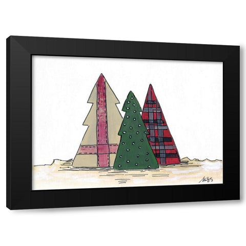 Trees Black Modern Wood Framed Art Print with Double Matting by Strong, Molly Susan