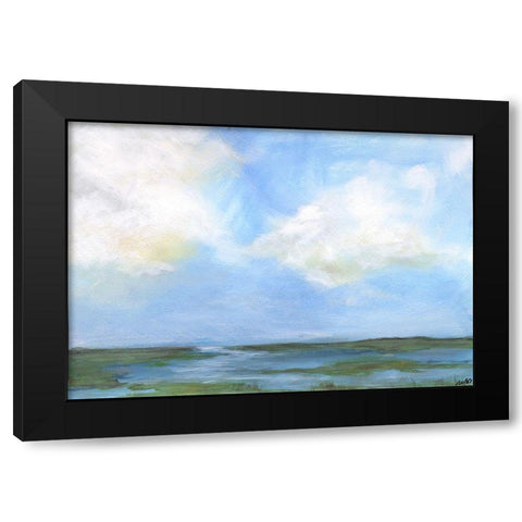 Mid Day Peace Black Modern Wood Framed Art Print by Strong, Molly Susan