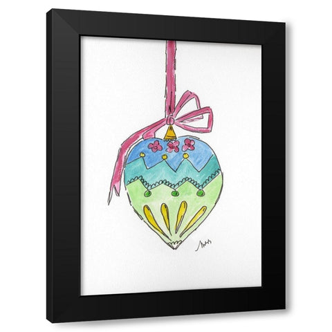 Ornament II Black Modern Wood Framed Art Print by Strong, Molly Susan