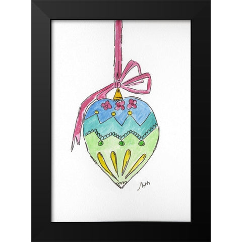 Ornament II Black Modern Wood Framed Art Print by Strong, Molly Susan