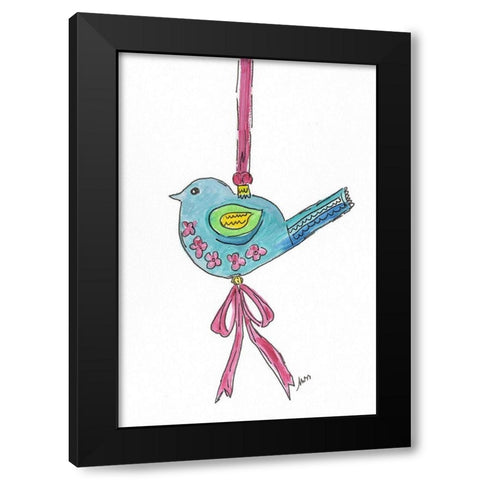 Ornament IV Black Modern Wood Framed Art Print with Double Matting by Strong, Molly Susan