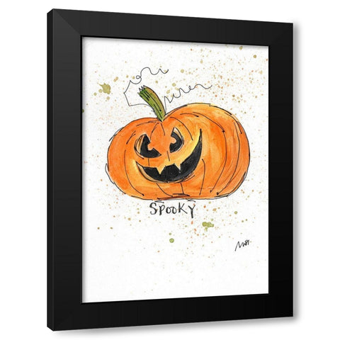Spooky Black Modern Wood Framed Art Print with Double Matting by Strong, Molly Susan