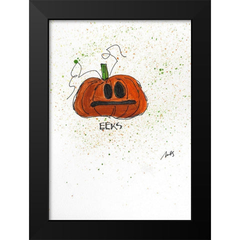 Eeks Black Modern Wood Framed Art Print by Strong, Molly Susan